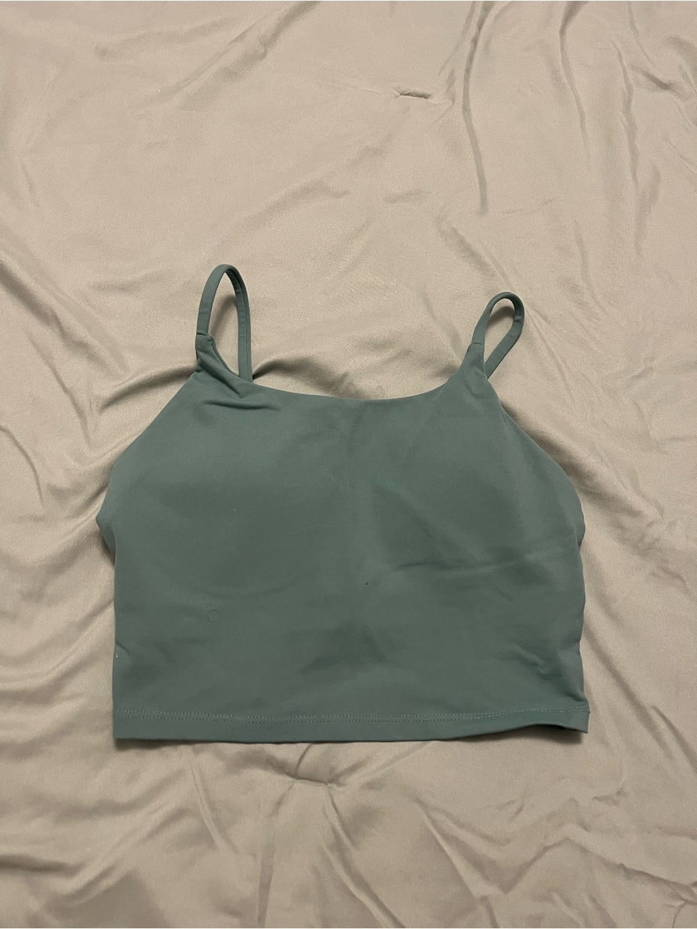 Sage Green Cropped Cami Tank Top